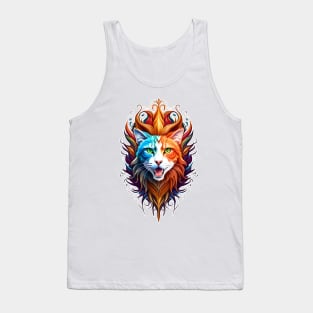 Mainecoon Cats Tribal Color T-Shirt Tank Top